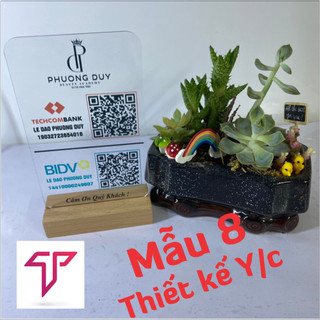 QR CODE - bảng quét mã QR hàng CAO CẤP chân gỗ, bảng QR ngân hàng chân mica thời gian giao siêu tốc 1 giờ - mẫu mới