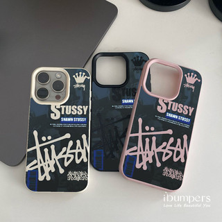 ibumpers Ốp Điện Thoại iPhone Họa Tiết Đường Phố Stüssy Hợp Thời Trang Cho IPhone 16 15 14 12 13 11 Pro Max IP 7 8 Plus X XS XR Ốp Lưng Mỏng Silicon Mềm Da Họa Tiết