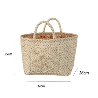 Giỏ đựng quần áo bẩn MEGOCE, Giỏ đựng hoa nông thôn có thể gập lại, Hiện vật lưu trữ đa chức năng dung tích lớn