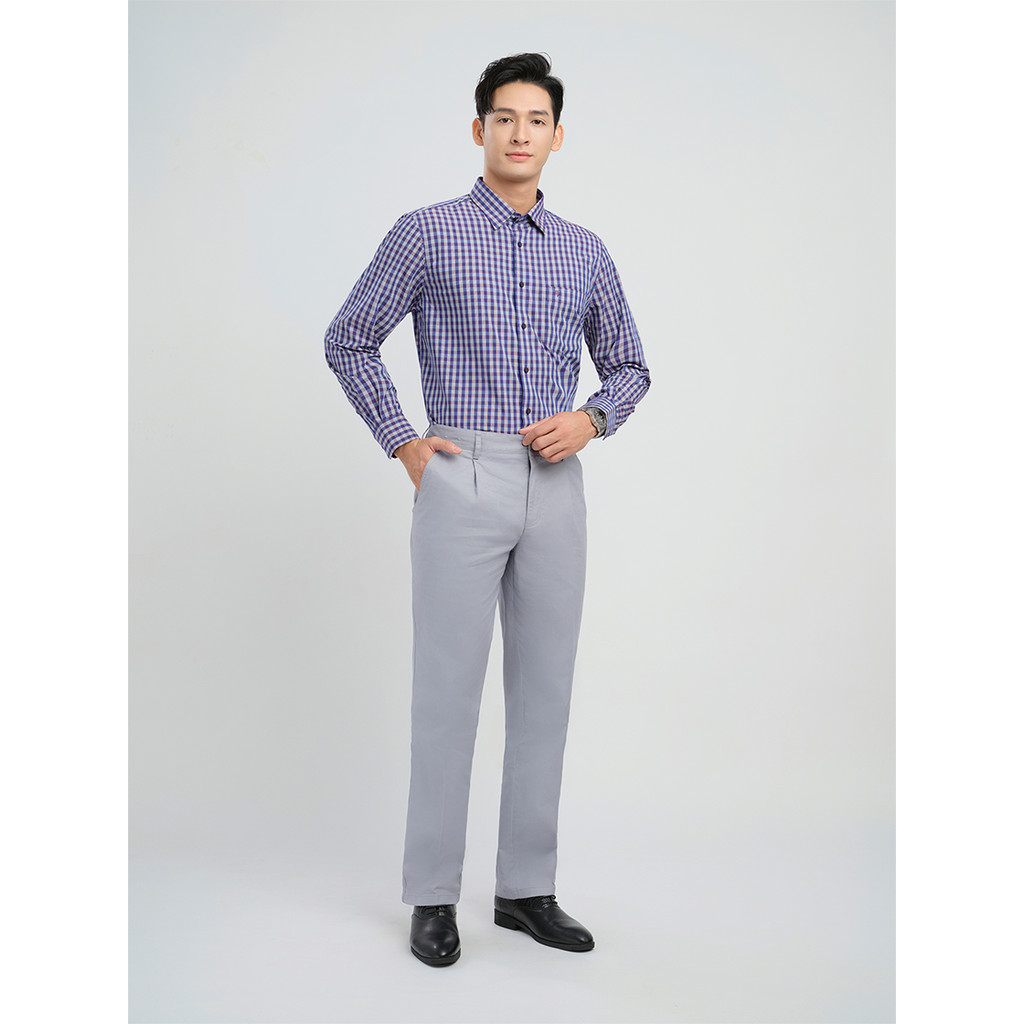 Quần Khaki 0ly VIETTIEN SMART CASUAL vải Hoa Hồng form REGULAR VT00000287
