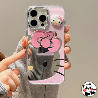 Ốp Điện Thoại Gương Hello Kitty 3D Cho Vivo Y22 Y22s Y35 Y21S Y21A Y21T Y21G Y21E Y33S Y33T Y32 Y20s Y20a Y20i Y20T Y20G Y12A Y12s Ốp Lưng Hoạt Hình Dễ Thương Rỗng Trang Điểm