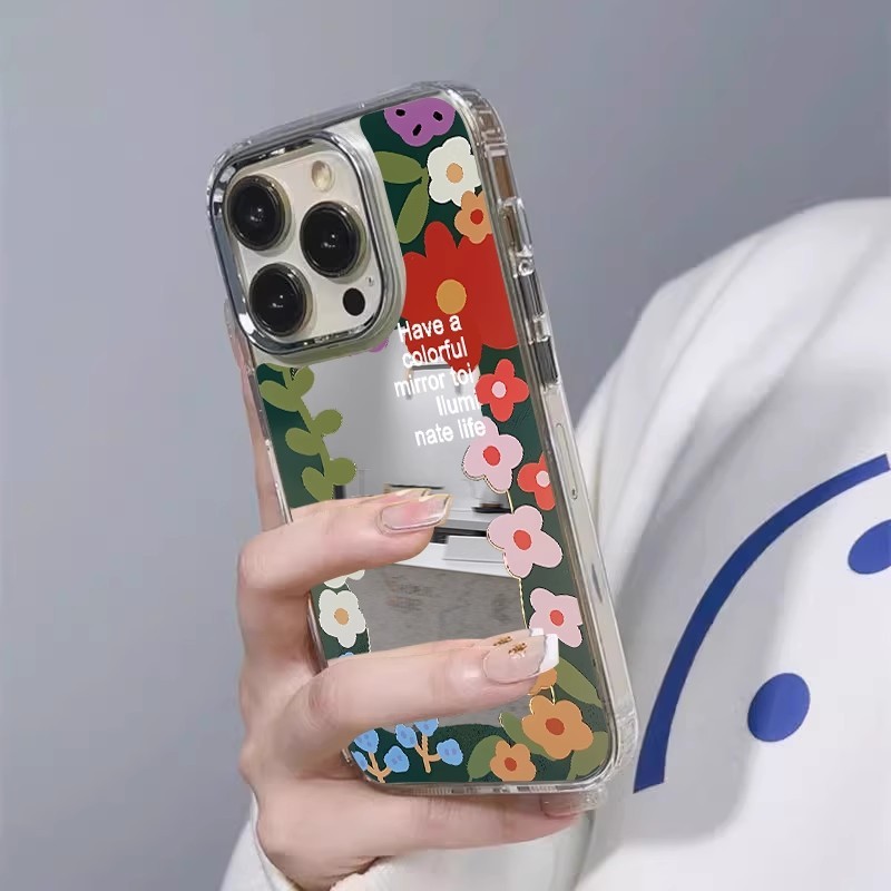 Ins Phong Cách Bao Quanh Bằng Hoa Gương Ốp Lưng Điện Thoại Tương Thích Cho Google Pixel 10 9 Pro XL 9A 8 Pro 8A 7 Pro 7A 6A 5 XL 4 4A 5A 3A Vỏ Mềm Mạ Khung Vỏ