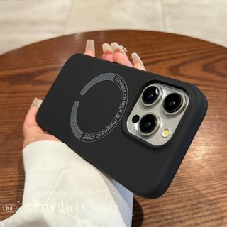 Ốp điện thoại từ tính Silicon lỏng cho iPhone 11 15 14 13 12 Pro Xs Max Sạc không dây Vỏ điện thoại di động Vỏ điện thoại Vỏ bảo vệ mềm chống sốc