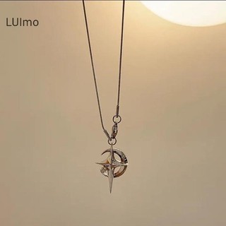 Luimo Mặt Trăng Sang Trọng Ngôi Sao Mặt Dây Chuyền Galaxy Vòng Cổ Nữ Thoáng Mát Cổ Dây Xích Xương Đòn Phong Cách Hàn Quốc Trang Sức Thời Trang Đảng Quà Tặng SBS
