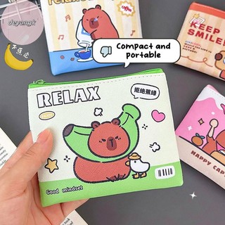 Deyangk Hoạt Hình Capybara Ví Đựng Tiền Xu Ví Dễ Thương Di Động Chống Nước Túi Bảo Quản Son Môi Chìa Khóa Tai Nghe Tổ Chức Cho Trẻ Em Quà Tặng VN