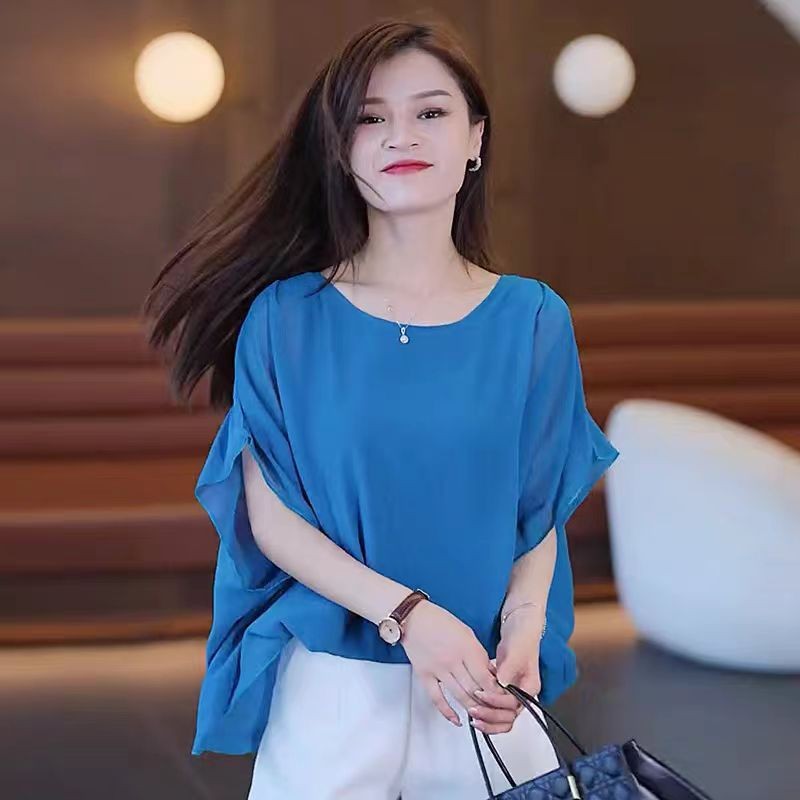 Áo Sơ Mi Voan Mùa Hè 2025 Mới Thời Trang Ôm Tay Áo Nữ