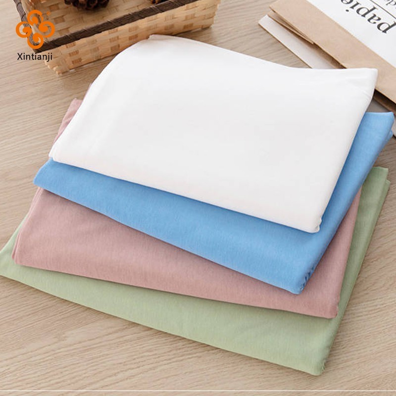 40S 100% Cotton Vải DIY Áo Thun Màu Trơn Vải Thoáng Khí Cho Trẻ Em Mặc 0.5 Mét K303096