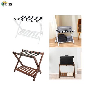 Giá Đựng Hành Lý Gấp Vali Di Động 68x45x55cm x Hình Xây Dựng Với Dây Nylon Cho Phòng Ngủ Khách Sạn