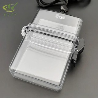 [ELOY] Hộp lưu trữ trong suốt 3 Inch Hộp đựng thẻ Photocard có dây chống nước Hộp đựng thẻ vuông ngoài trời Hộp chống bụi Hộp lưu trữ ảnh VN