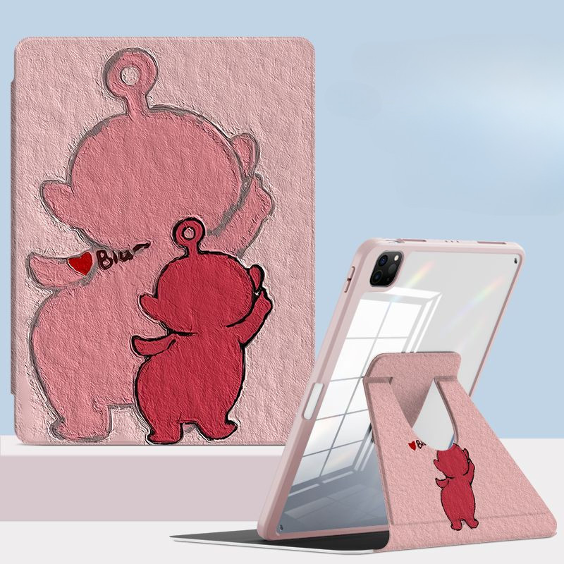 Ốp lưng máy tính bảng cho Samsung Galaxy Tab S6 lite 2024 A9 + S10 FE + Tab A7 lite 8.7inch S10ULTRA S7 + / S8 + / S7FE S9 FE + Vỏ máy tính bảng xoay 360 độ có giá đỡ bút chì