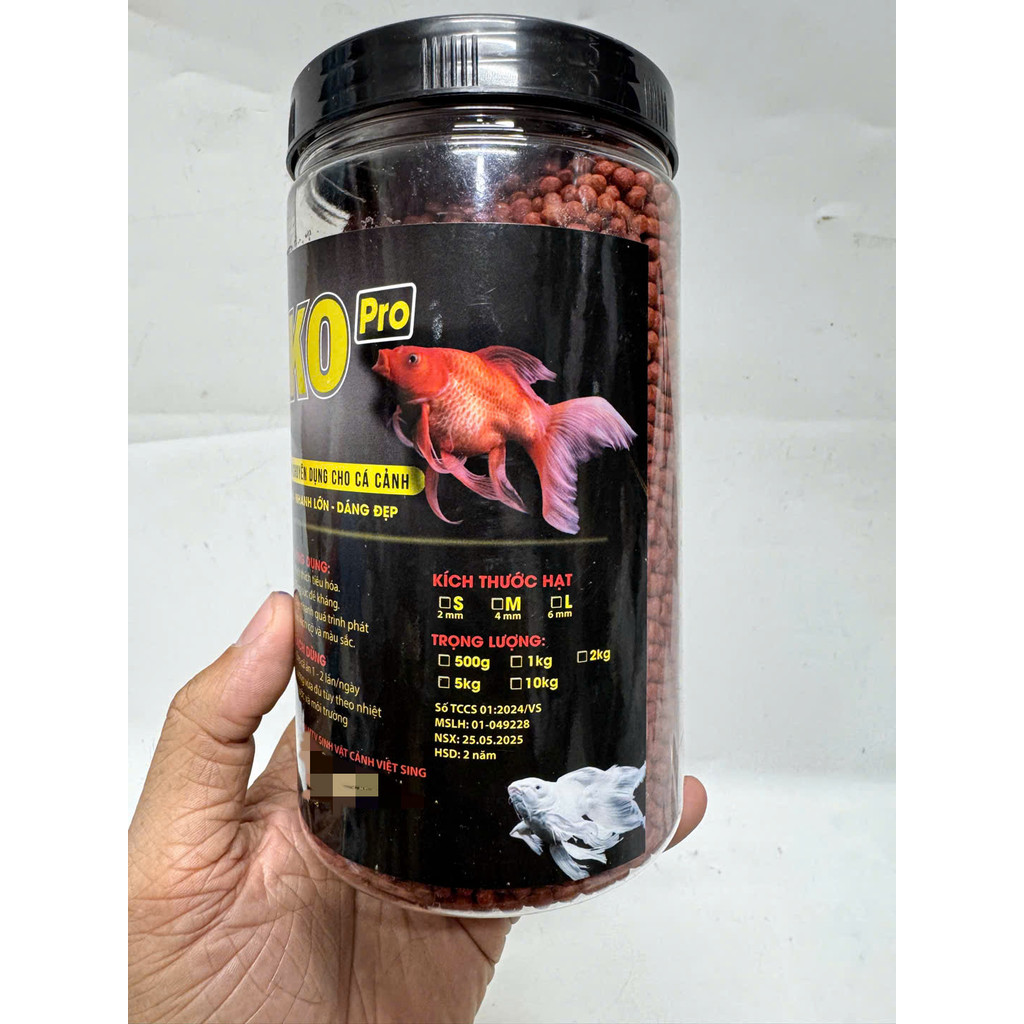 Hủ 500gram SanKo Pro Thức Ăn Giúp Cá Cảnh Mau Lên Màu Đẹp, Mau Lớn Nhanh, Nhiều Dinh Dưỡng (Việt Sing)
