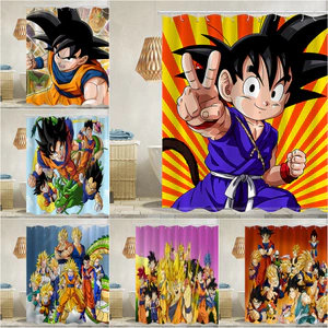 Rèm tắm chống nước Dragon Ball Polyester Trang trí phòng tắm