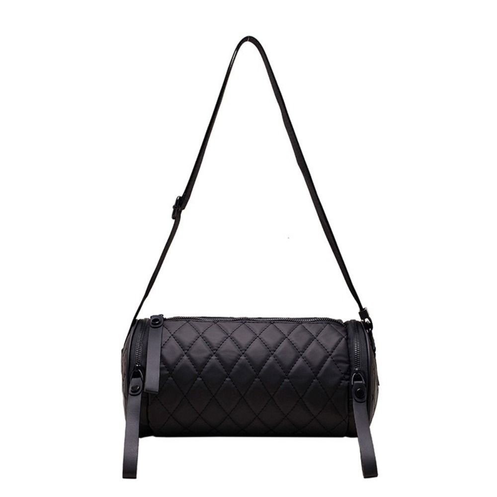 Túi Xô CPINCP, Túi Xi Lanh Nylon, Túi Đeo Ngang Tròn Dung Tích Cao Màu Trơn Du Lịch
