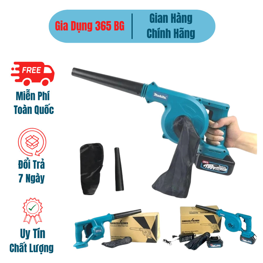 Máy Thổi-Hút Bụi Không Dây Makiita – Sạc Pin Tiện Lợi, Nhỏ Gọn, Linh Hoạt Mọi Nơi