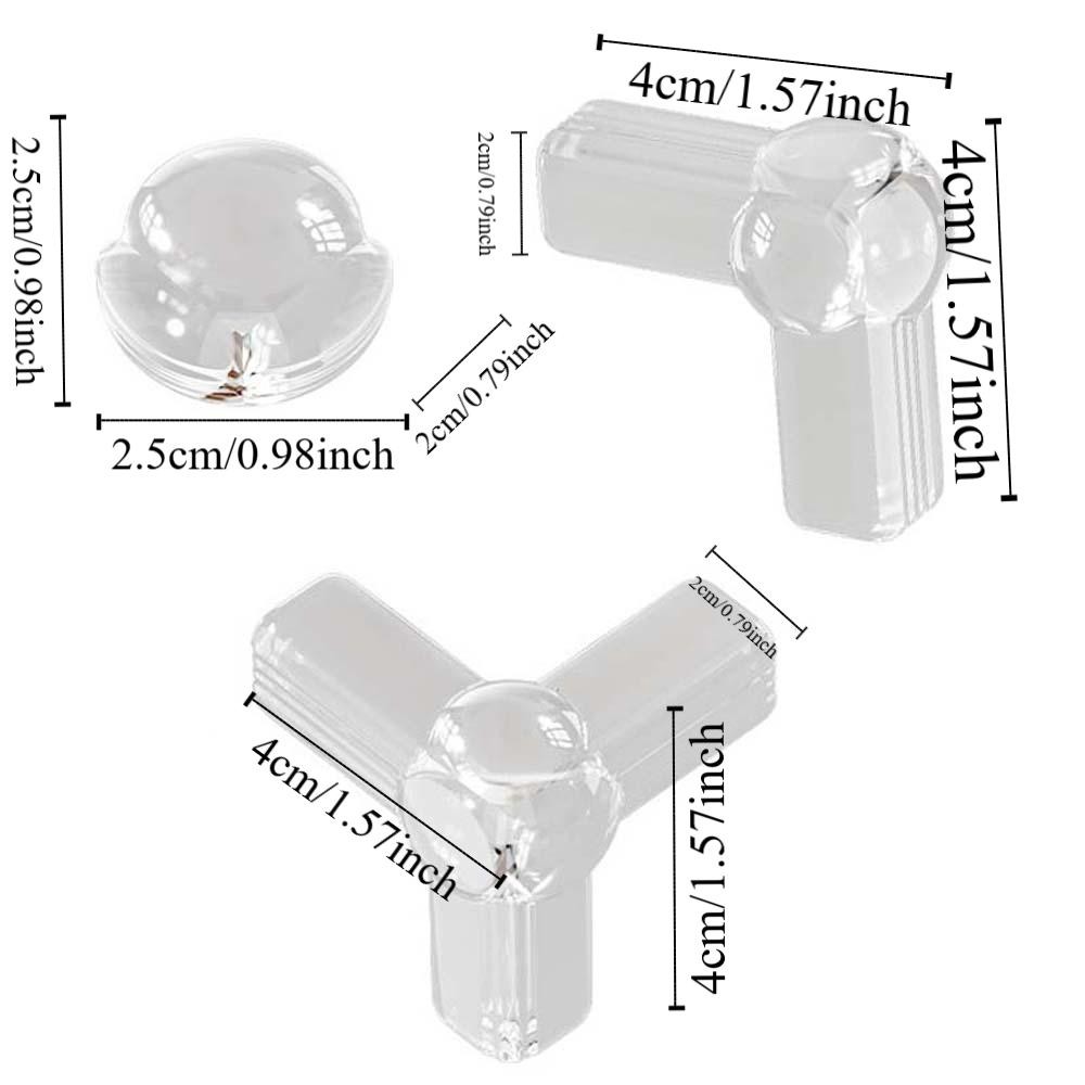PRICH5K 12 Cái / bộ Góc Bảo Vệ Chống Va Chạm Màu Đen Chống Thấm Nước Trẻ Em