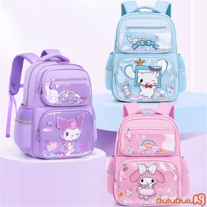 Ba lô trẻ em bé gái Ba lô hoạt hình Nhẹ Dung tích lớn Zip Đóng cửa Túi đi học thông thường 5-10 tuổi