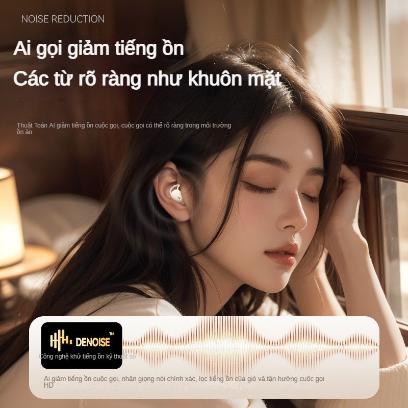 Tai nghe Bluetooth không dây In-Ear Mini Màn hình kỹ thuật số Tuổi thọ pin dài Ngủ Không