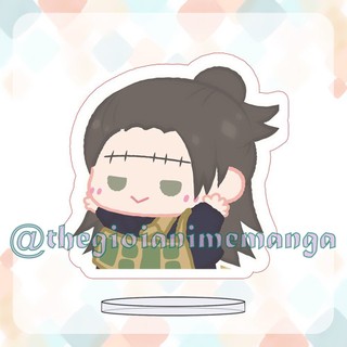 ( MINI 3cm ) Standee JUJUTSU KAISEN ver TẬP THỂ DỤC anime mô hình Chú Thuật Hồi Chiến chibi mica trưng bày