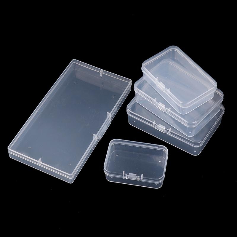 XOITU Chống Bụi Mạnh Mẽ Trang Sức Hộp Đựng Hộp Nhựa Hộp Hình Chữ Nhật Hộp Mờ Hộp Đóng Gói Hộp Bảo Quản VN
