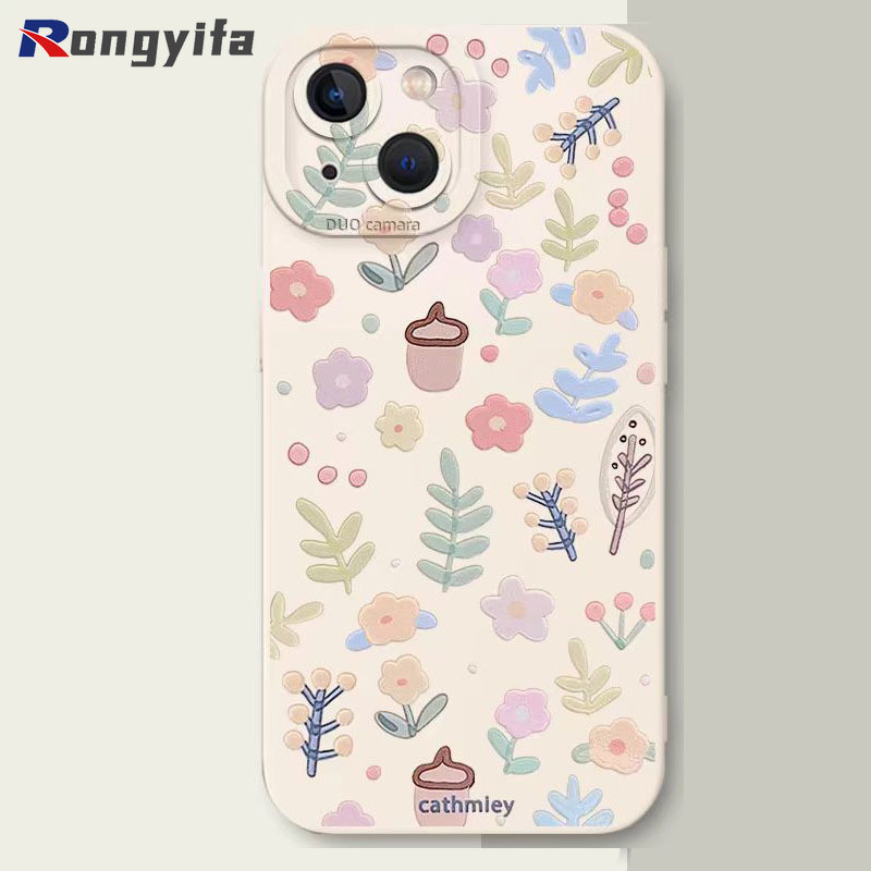 Ốp Điện Thoại Hoa Tươi Nhỏ Phong Cách Hàn Quốc Cho Samsung Galaxy S21 S20 Ultra FE S20 + S10 Lite S10E S9 S8 Plus Note 20 Ultra Flower Cover Thời Trang Vỏ Mềm Chống Rơi