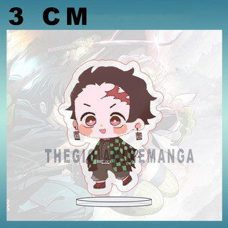 (3cm) Mô hình Standee KIMETSU NO YAIBA THANH GƯƠM DIỆT QUỶ ver ĐI CUTE tượng acrylic anime mica chibi xinh xắn