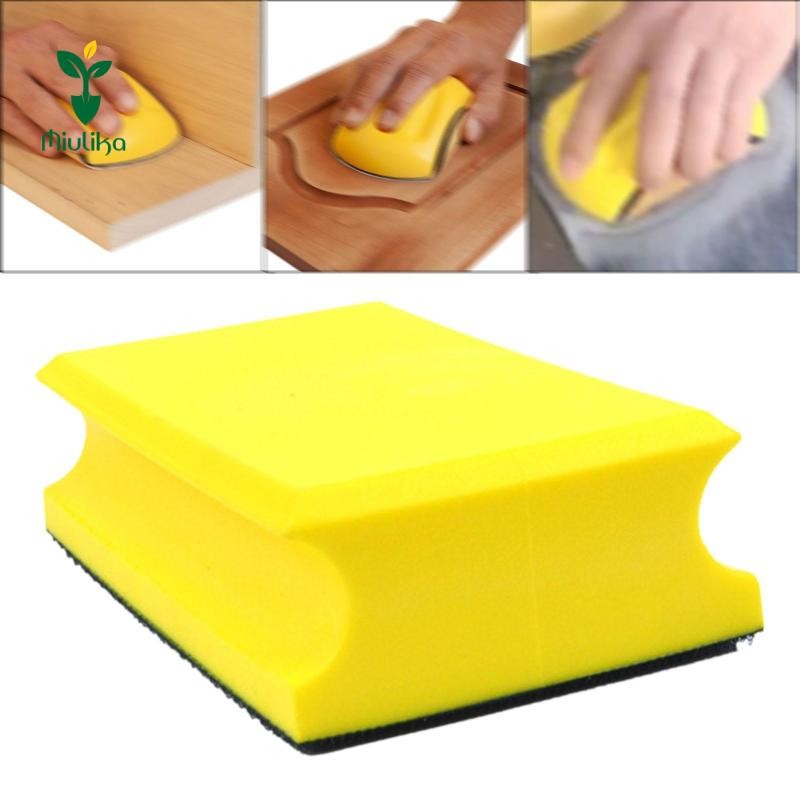 Tay Chà Nhám Khối Tay Sander Công Thái Cầm Đánh Bóng Miếng Lót Chà Nhám Cho Nội Thất Phục Hồi Xe Ô Tô Thân Xe