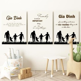 Tranh Canvas Cao Cấp, Ép gỗ, lồng khung có Khung Composite A3  - Tranh in Theo Yêu Cầu hỗ trợ chân dung, gia đình