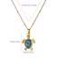 Vòng cổ Choker MERIGGIARE, Vòng cổ mặt dây chuyền rùa bằng thép không gỉ dễ thương, Vòng cổ chuỗi hạt hợp thời trang đặc biệt chất lượng cao Phụ kiện thông thường