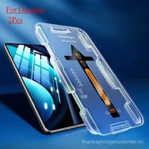 2 Miếng Bảo Vệ Màn Hình Cho Oneplus 13 12 11 10 9 Pro ACE3 ACE 2 Pro 12R 11R Kính Cường Lực Tự Động Matic Cài Đặt Công Cụ