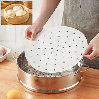 Giấy hấp lớn, giấy xông hơi dùng một lần cấp thực phẩm, bánh hấp, Mantou, giấy dầu gốc