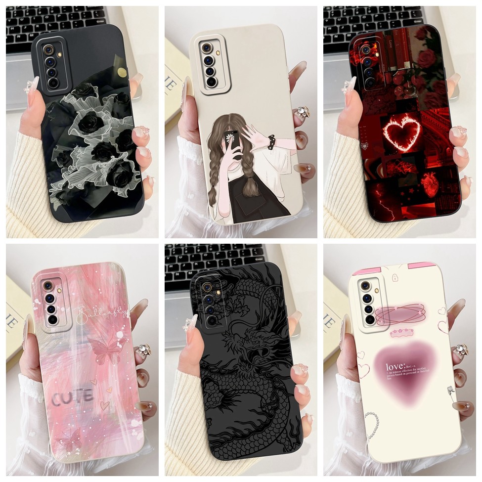 4G Cho Oppo Reno 3Pro Ốp Lưng CPH2037 Hoa Thời Trang Sang Trọng Kawaii Mèo Dễ Thương Chống Sốc Ốp Lưng Điện Thoại Oppo Reno3 Pro 4G CPH2035 CPH2036