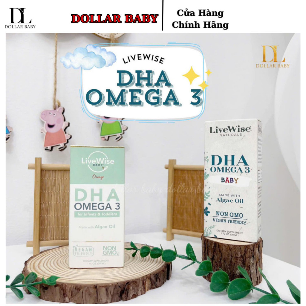 DHA Omega 3 Live Wise Naturals Baby Drops - Thuần Chay - Hỗ Trợ Não Bộ ...