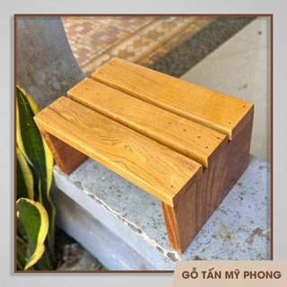 Ghế đẩu ngồi xổm cao 10cm | Ghế gỗ để chân văn phòng | Kệ kê đồ bằng gỗ tự nhiên | Kệ gỗ tự nhiên