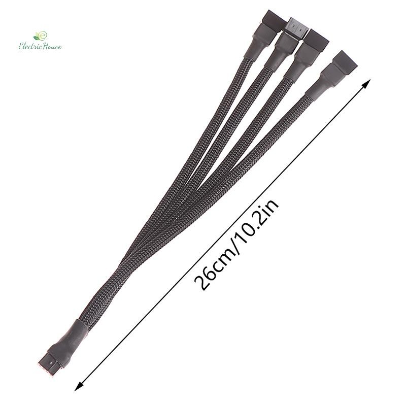 [Nhà Điện] 1 Cáp Chia Quạt 4pin Cáp Chuyển Đổi 1 Đến 1 2 3 4 Máy Tính CPU Quạt Chia PC Quạt Nối Dài Phụ Kiện Cáp Nguồn mới