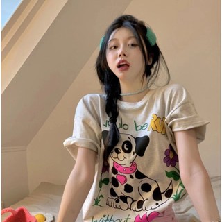 Áo Thun HIIXIIVI 100% cotton Tay Ngắn Cổ Tròn Thời Trang Mùa Hè Phong Cách Hàn Quốc Cho Nữ 2023