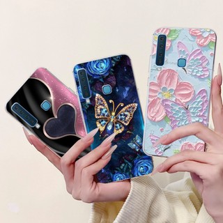 Ốp Điện Thoại Silicon Mềm Cho Samsung Galaxy A9 2018 SM-A920F Ốp Lưng Phong Cách Thoáng Mát Họa Tiết Rồng Hổ SamsungA9 2018