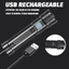 Đèn pin UV CATIYAHA, Đèn pin mini có thể sạc lại USB-C, Đèn pin cực tím cầm tay cầm tay chống nước cao cấp cho vết bẩn thú cưng