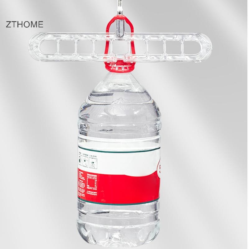 ZTHOME Chín Lỗ Móc Treo Quần Áo Hộ Gia Đình Nhựa Đỏ Đa Năng Quần Áo Sấy Hiện Vật Xoay Ngang Và Dọc Đậm Dày Móc HOT
