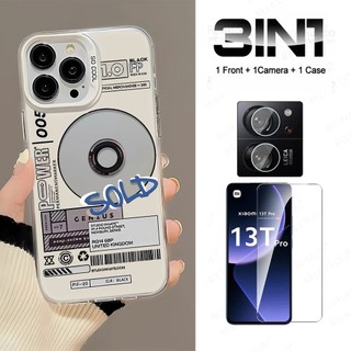 Ốp Lưng 3 in1 Retro Records Cho OPPO K12X K9S K12 K12S K13 Turbo Vỏ Điện Thoại Matte Silver IMD Cứng Chống Rơi Vỏ Bảo Vệ