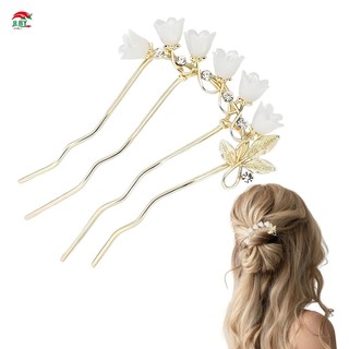 Hợp Kim Nữ Lily Của Chuông Lược Tóc Phong Cách Đơn Giản Tính Khí Bền Lược Tóc Cho Tóc DIY Phụ Kiện Tạo Kiểu Tóc