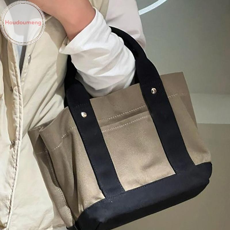 Houdoudou Túi xách nữ S bán chạy Túi đựng đồ ăn trưa bằng vải Canvas cao cấp Phong cách Nhật Bản mới VN