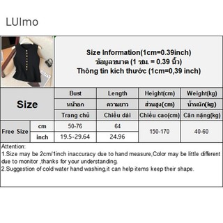 Luimo Pháp Thanh Lịch Nút Hoa Cổ Tròn Không Tay Áo Dệt Kim Mỏng Cho Nữ SBS
