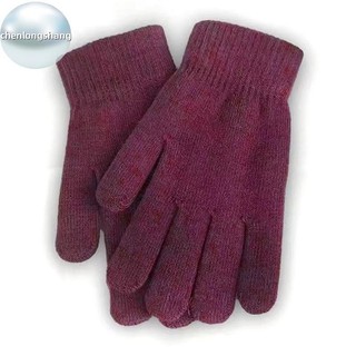 Chenlongshang Mùa Đông Mới Nam Nữ Găng Tay Dệt Kim Cashmere Mùa Thu Tay Ấm Hơn Lớp Lót Full Ngón Găng Tay Trượt Tuyết Cổ Tay Ngắn EN
