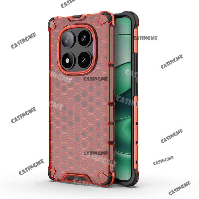 Poco X7 2025 Vỏ tổ ong trong suốt chống sốc cho POCO X7 X7Pro PocoX7 PocoX7Pro ProX7 7X X 7 Pro View Acrylic tản nhiệt Vỏ điện thoại TPU + PC Hybrid