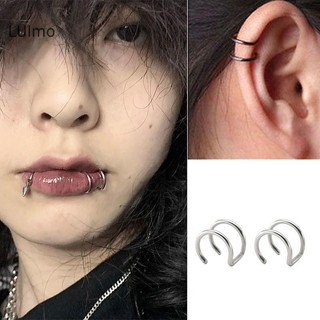 Luimo Thời Trang Thép Titan Đa Năng Kẹp Môi Tai Kẹp Bông Tai Dành Cho Nam Nữ Unisex Punk Thoáng Mát Hip-hop Chống Xuyên Trang Sức SBS