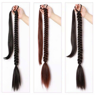 Tóc Giả Tết , Thắt Bính Cột Đuôi Sam 80cm (Tết Cùng Tóc Thật) Giúp Dày Và Dài Tóc Hamin