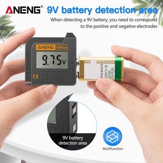 Máy kiểm tra pin ANENG 168MAX Máy kiểm tra màn hình kỹ thuật số Máy kiểm tra điện áp pin Công cụ kiểm tra dung lượng pin Máy kiểm tra đa năng để kiểm tra pin nút AA AAA