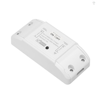 Công tắc thông minh Wifi Tương thích với Amazon Alexa & cho Bộ hẹn giờ gia đình Công tắc điều khiển từ xa không dây 10A / 2200W cho Android / IOS Điều khiển ứng dụng cho thiết bị điện Tự động hóa nhà thông minh đa năng