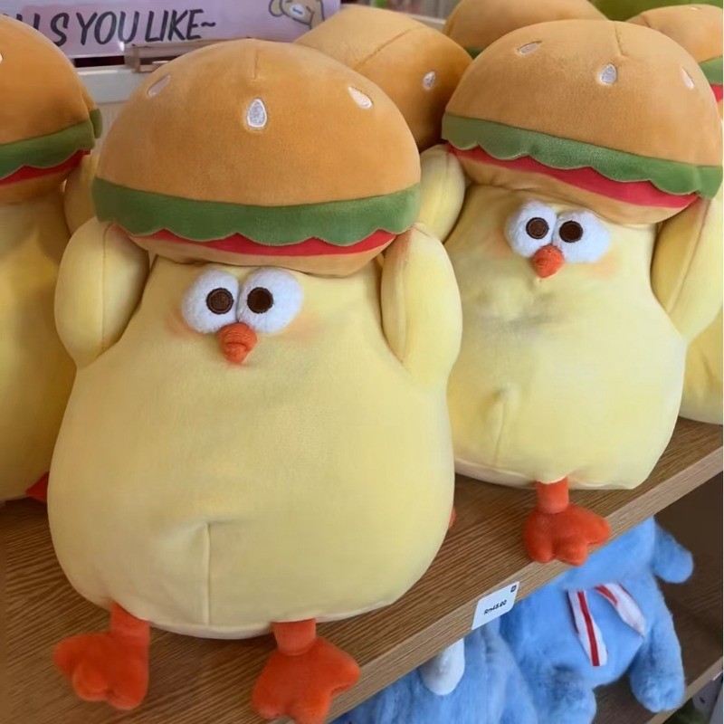 Kawaii Dundun Gà Sang Trọng Đồ Chơi Dễ Thương Hamburger Gà Sang Trọng Búp Bê Sáng Tạo Sandwich Pizza Gà Đồ Chơi Nhồi Bông Mềm Mại Cho Bé Làm Dịu Búp Bê Trang Trí Nhà Quà Tặng Năm Mới Quà Tặng Sinh Nhật