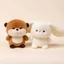 Búp bê đồng hành sang trọng GAVESTO, Gối động vật nhồi bông gấu voi, Thời trang 16cm Đồ chơi sang trọng động vật sang trọng siêu mềm khi ngủ